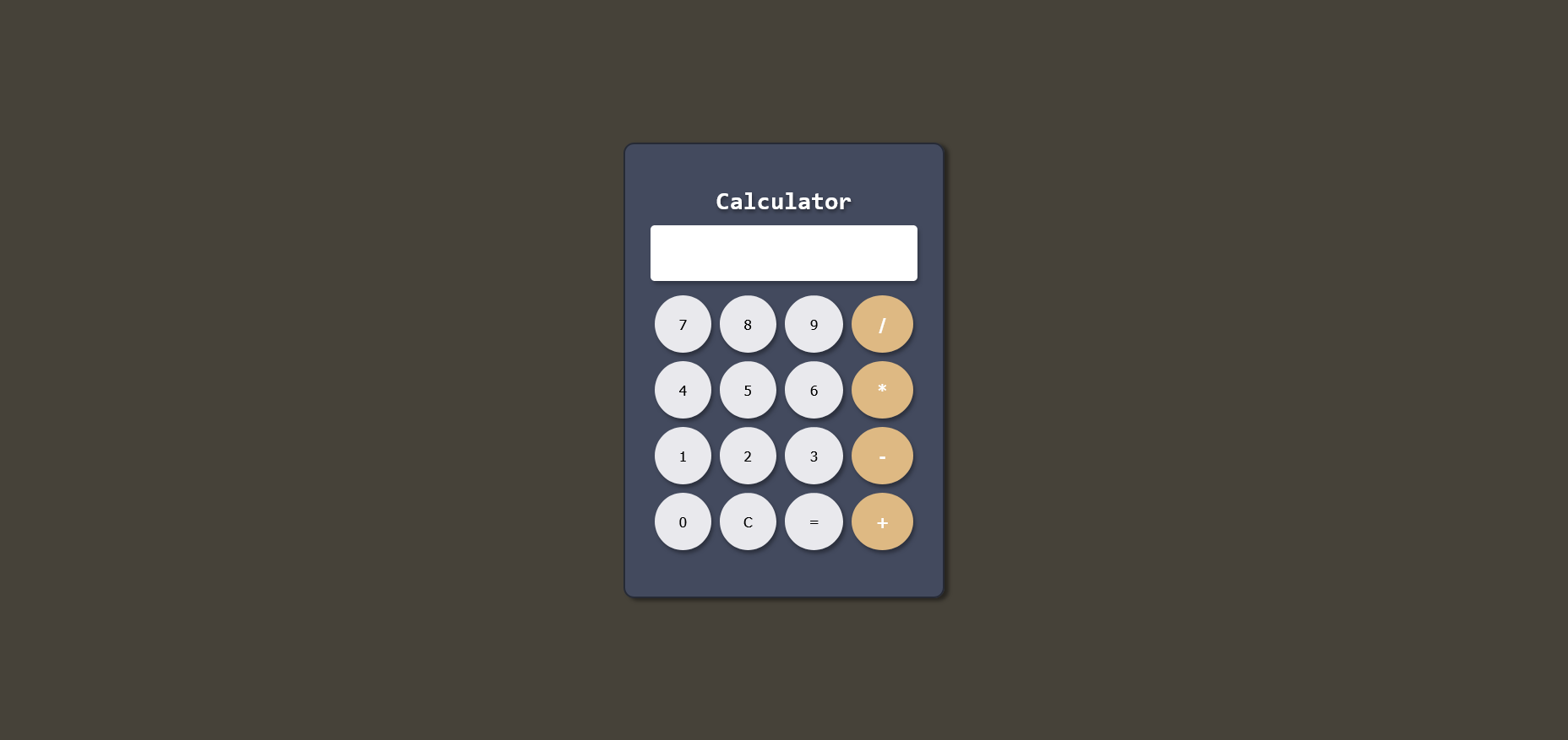 Projeto Calculadora Simples