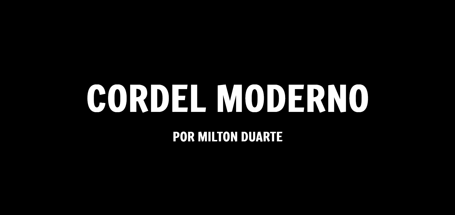 Projeto Cordel Moderno